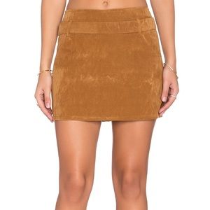 Motel Rocks Faux Suede Skirt WORN TWICE